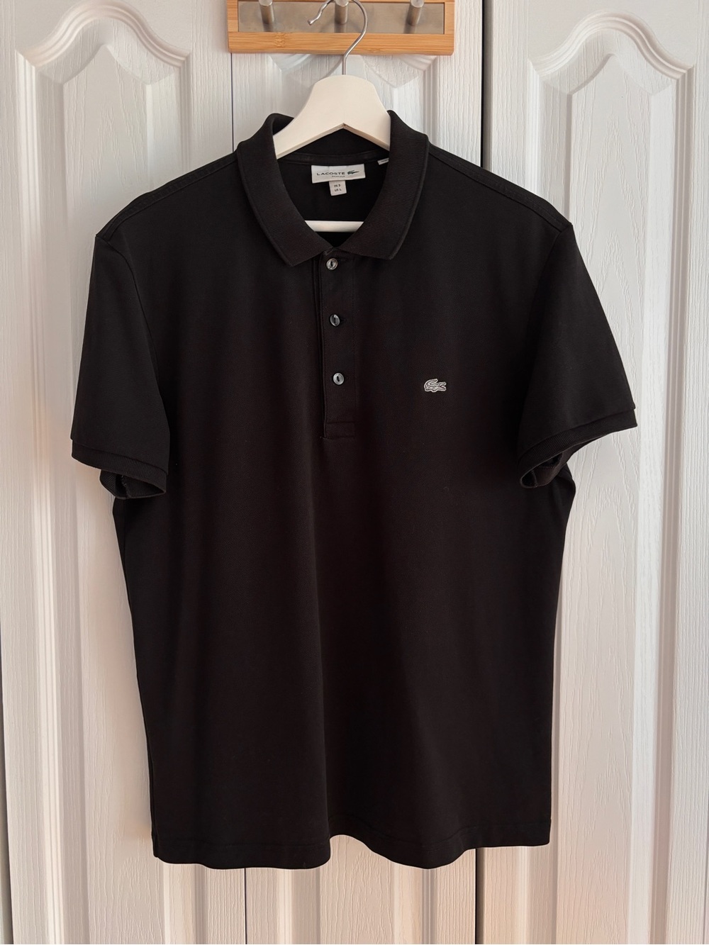 Lacoste Men's Black Classic Pique Polo Shirt